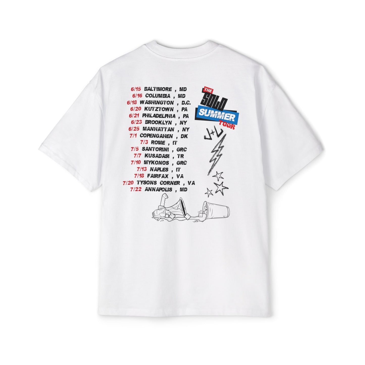Juice & Lew 'Solo Summer Tour' Oversized Tee