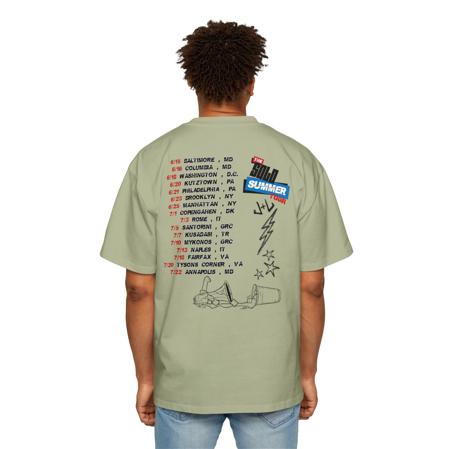 Juice & Lew 'Solo Summer Tour' Oversized Tee
