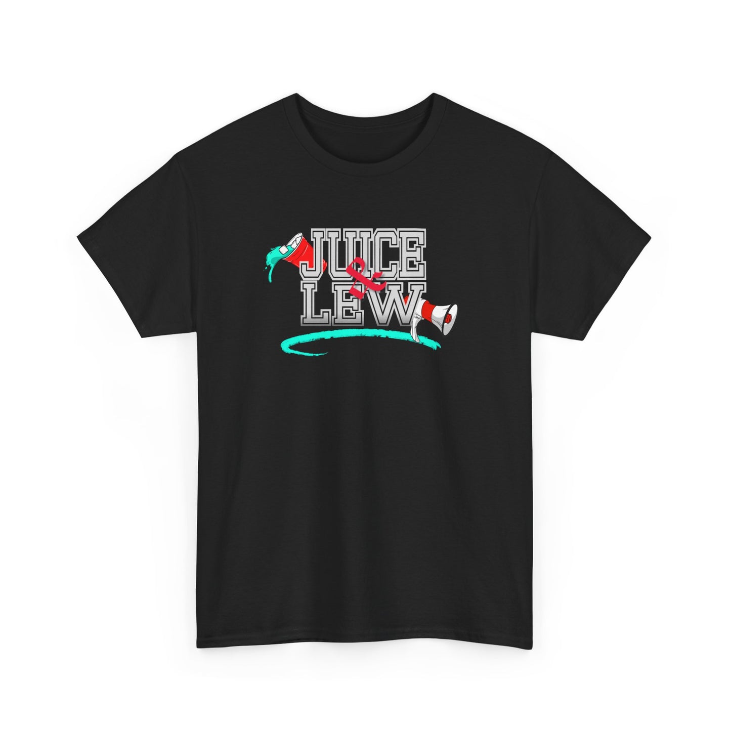 The Classic Juice & Lew White and Black Tee: Bold. Simple, Essential.