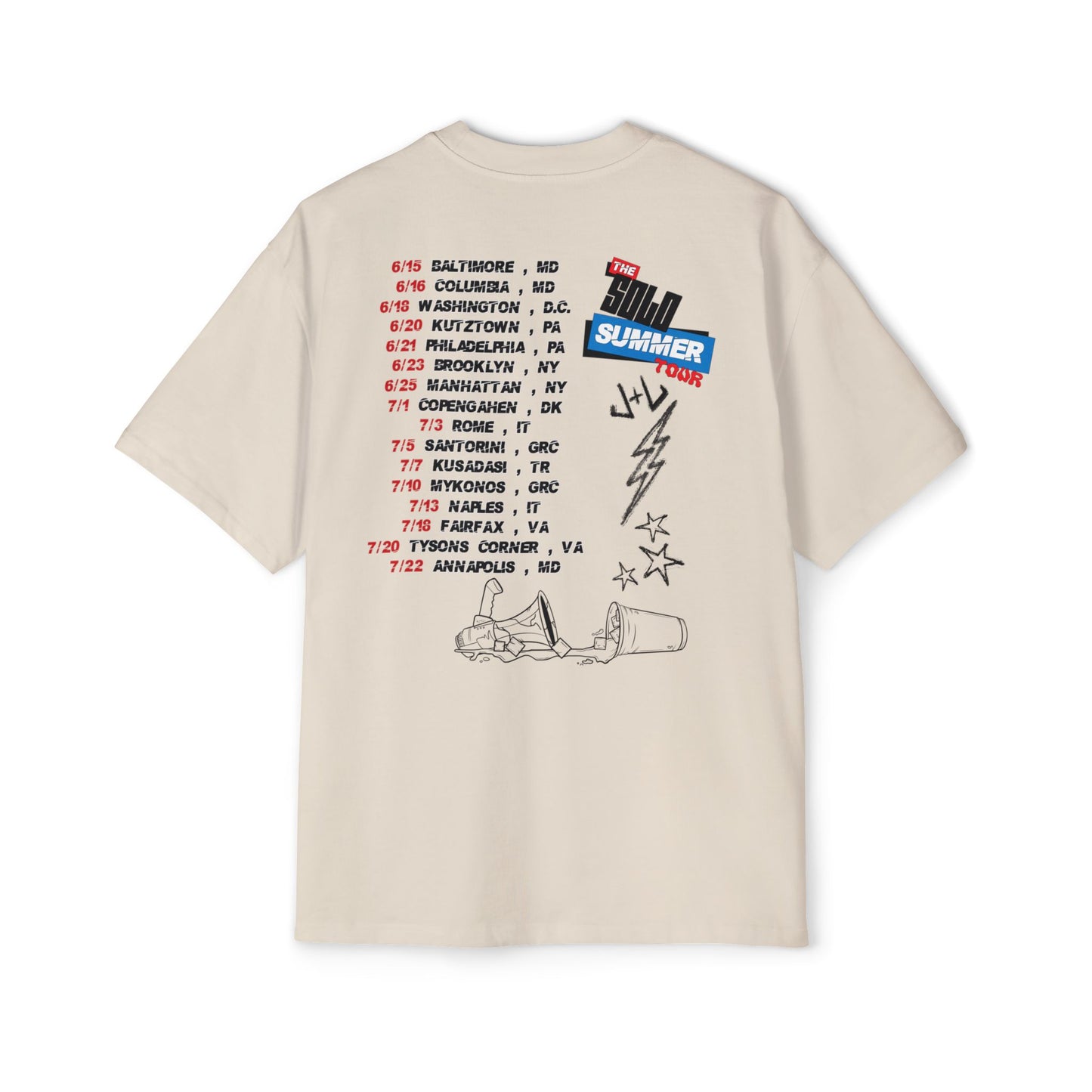 Juice & Lew 'Solo Summer Tour' Oversized Tee