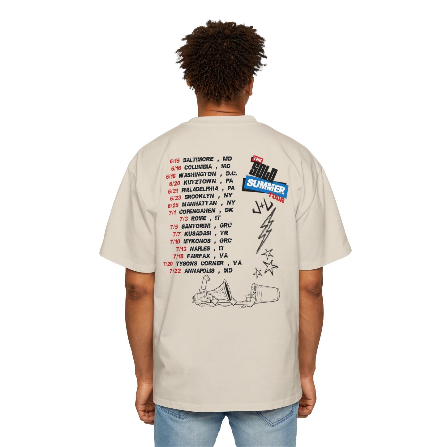 Juice & Lew 'Solo Summer Tour' Oversized Tee