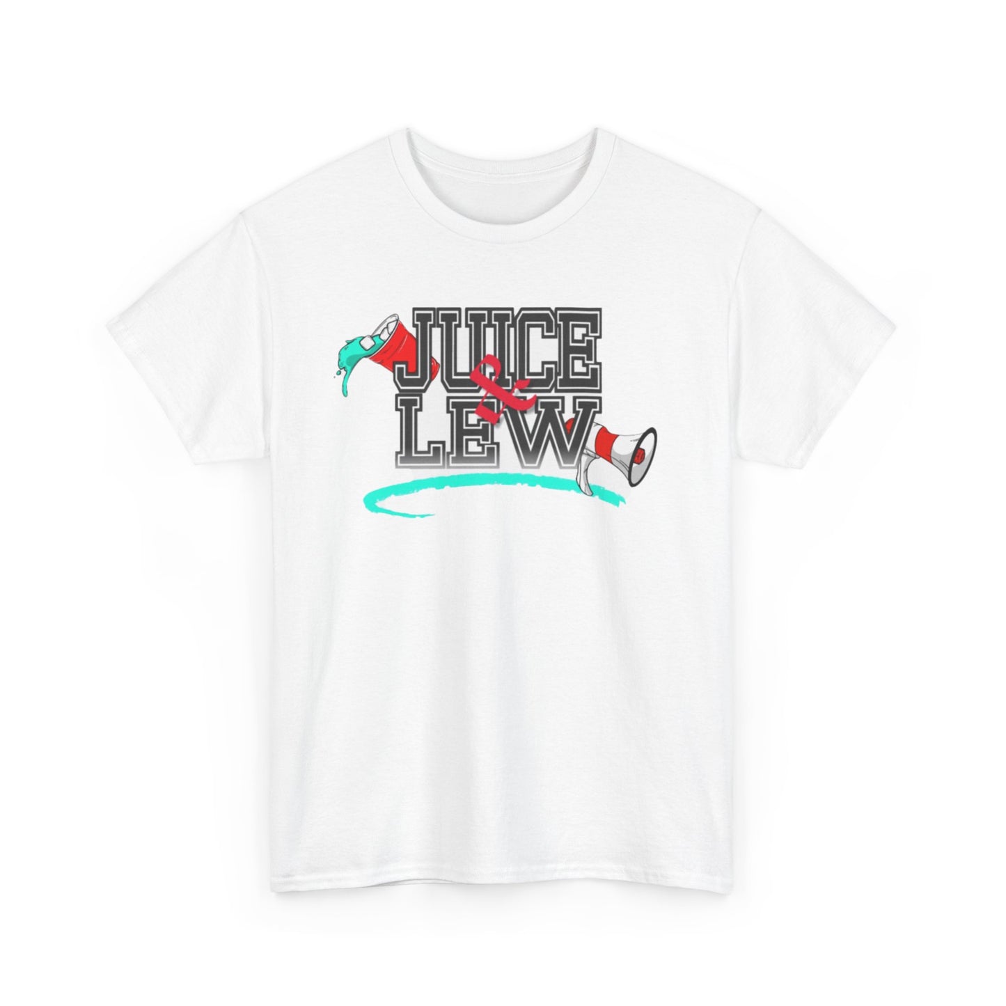 The Classic Juice & Lew White and Black Tee: Bold. Simple, Essential.