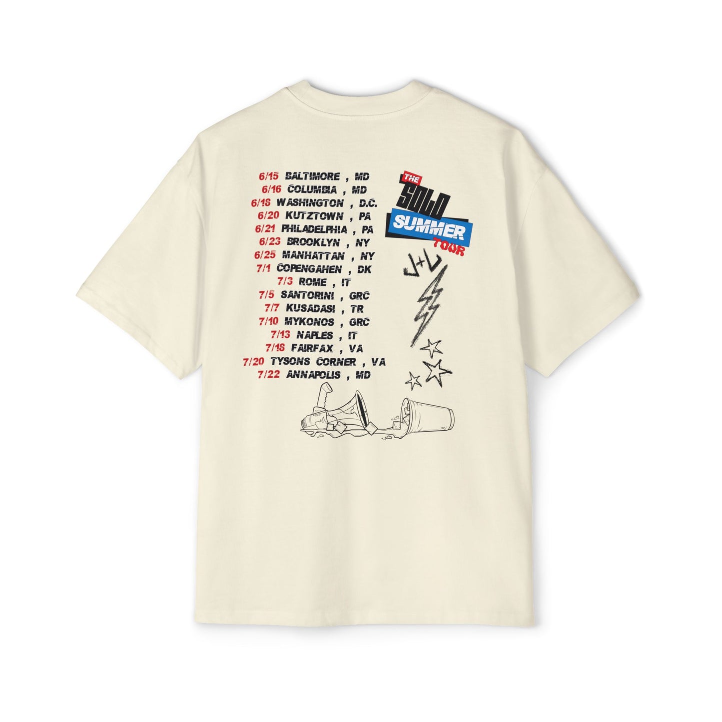Juice & Lew 'Solo Summer Tour' Oversized Tee