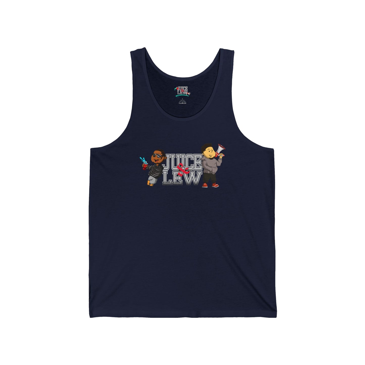 Juice & Lew Unisex Jersey Tank - Summer Vibe Graphic Tee