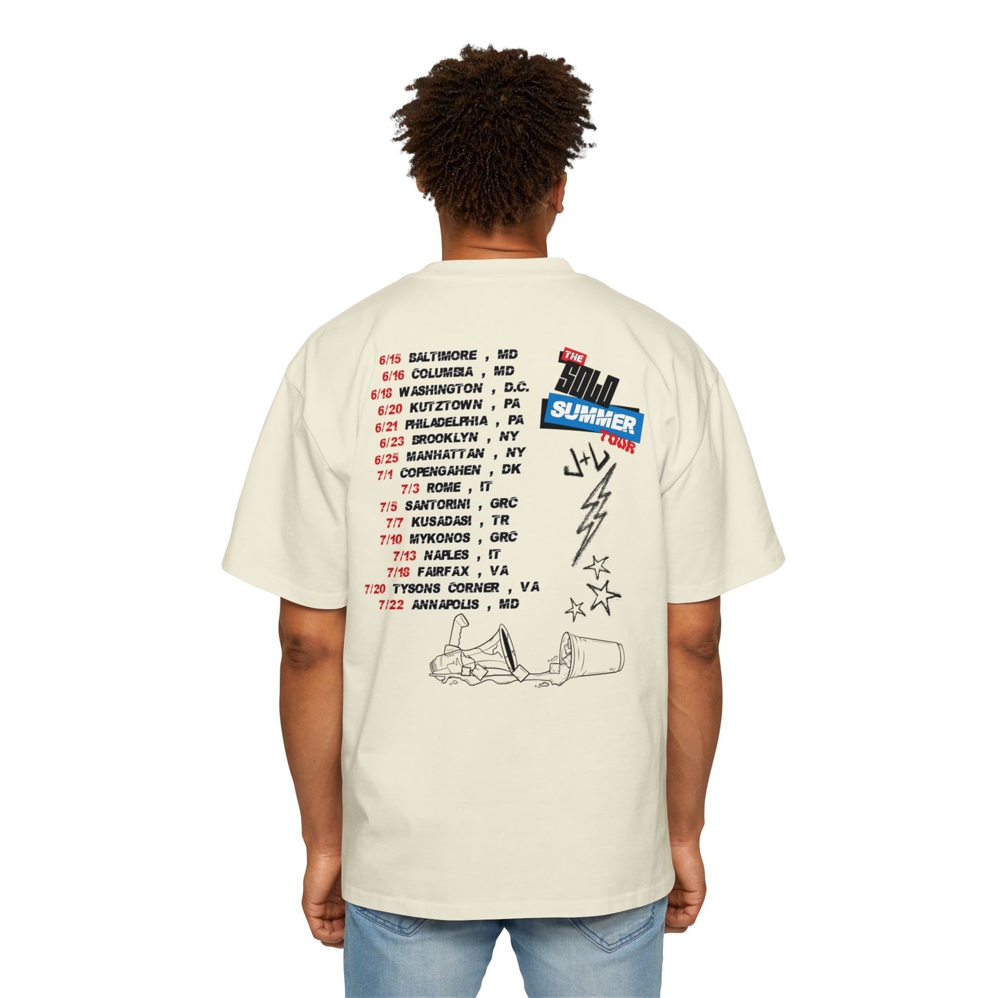 Juice & Lew 'Solo Summer Tour' Oversized Tee