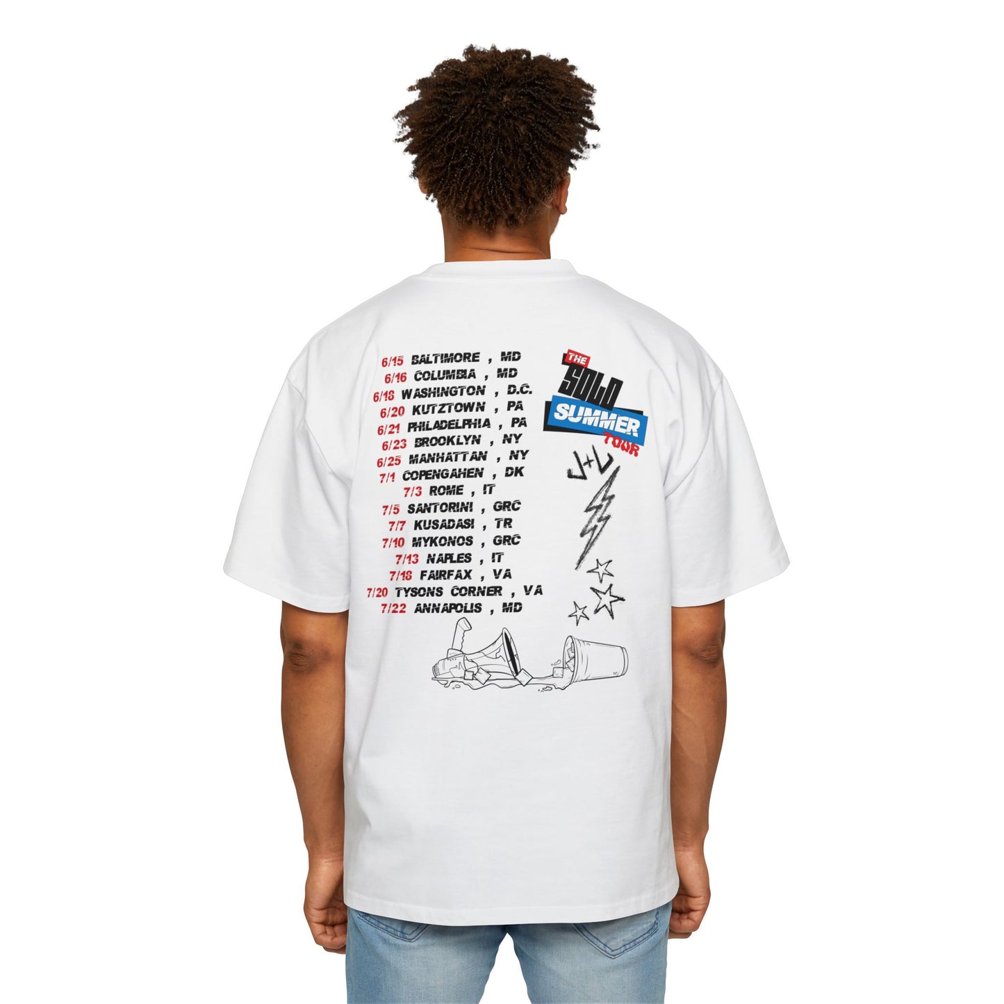 Juice & Lew 'Solo Summer Tour' Oversized Tee