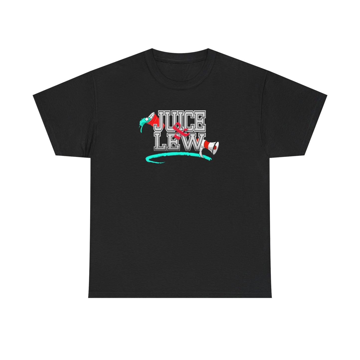 The Classic Juice & Lew White and Black Tee: Bold. Simple, Essential.